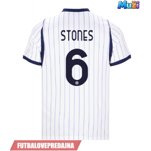Lacne Muži Futbalové dres Inter Milan John Stones #6 2026-27 Krátky Rukáv - Preč